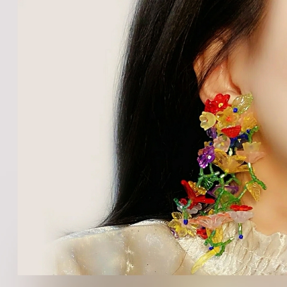 Extravagant Flower Earrings